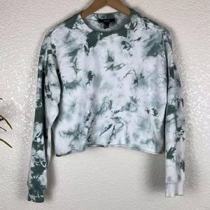 *SOLD* Forever21 tie dye crop sweater